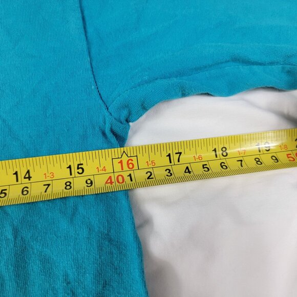 Vintage Levis Big Jean Kids Small Graphic Tee Shirt Turquoise School Casual - Picture 8 of 10